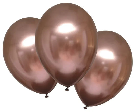28 cm Metallikromikupari Satin Luxe ilmapallo 6 kpl/pss