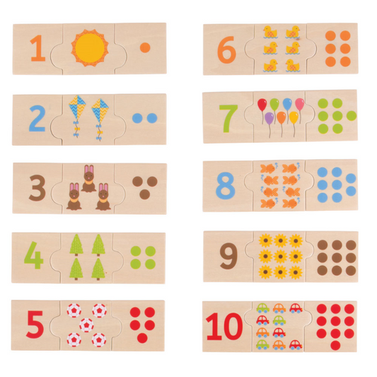 Numerolaatat palapeli 30 osaa - Number Tiles 30 pieces