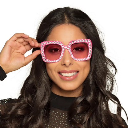 Party glasses Bling Bling -Hot Pink