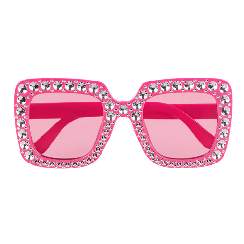 Party glasses Bling Bling -Hot Pink