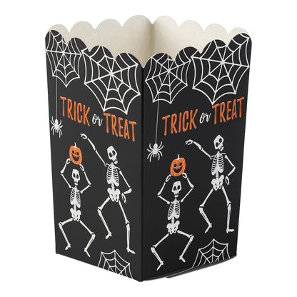 Trick or Treat Popcorn laatikko -Halloweenjuhlien kattaukseen
