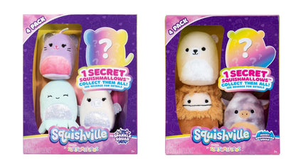 Squishville 4 pakkaus, 2 erilaista | Squishmallows