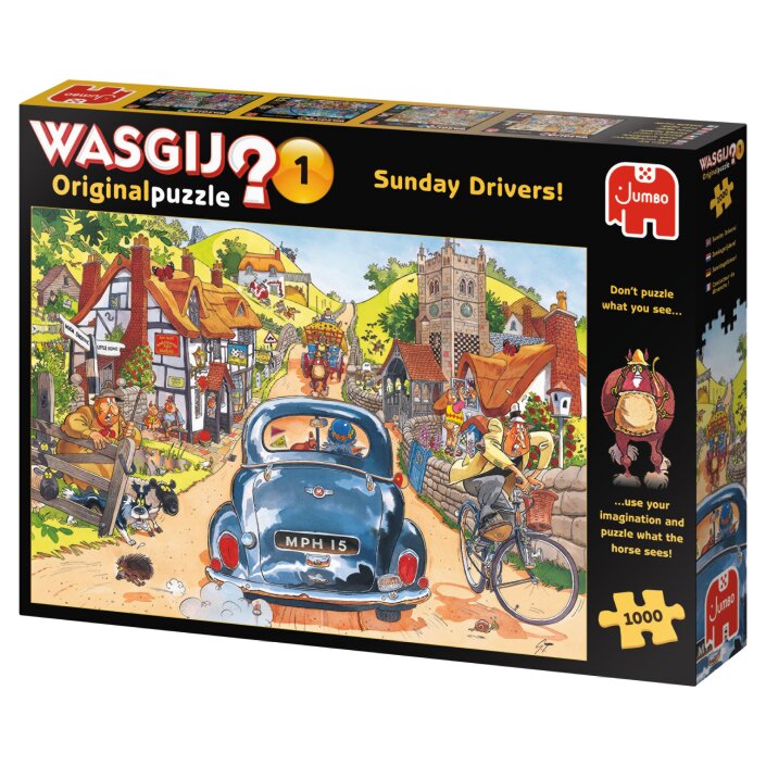 Wasgij Original 1 Palapeli 1000 palaa-Sunday Driver!