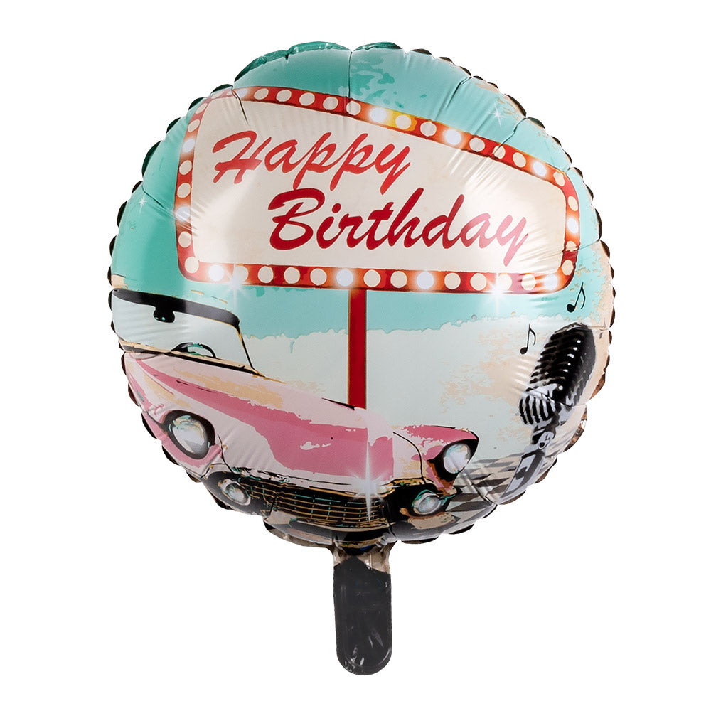 Boland Foil Balloon Foliopallo Helium täytettävä Heliumpallo Rock'n'roll Teemajuhlat Teema Syntymäpäivät Juhlatarvikkeet Koko perheelle Lelukauppa Oulu Ideapark Verkkokauppa