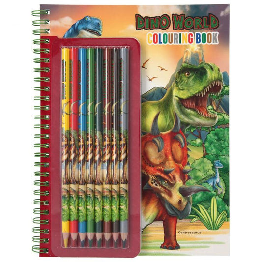 Dino World Värityskirja & -kynät