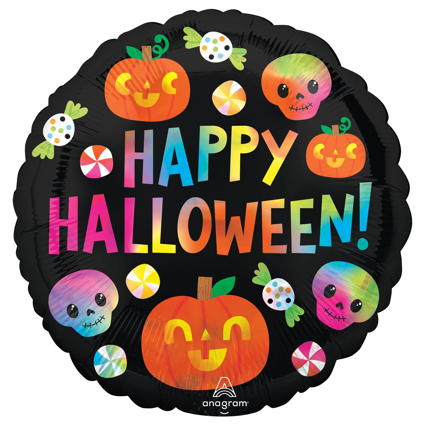 Happy Halloween hologrammi foliopallo | Anagram
