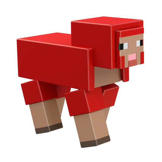 Minecraft Caves & Cliffs Red Sheep -Figuuri