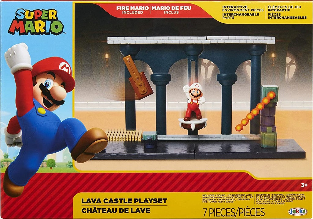 Laavalinna leikkisetti 5 osaa - Lava Castle Playset | Super Mario