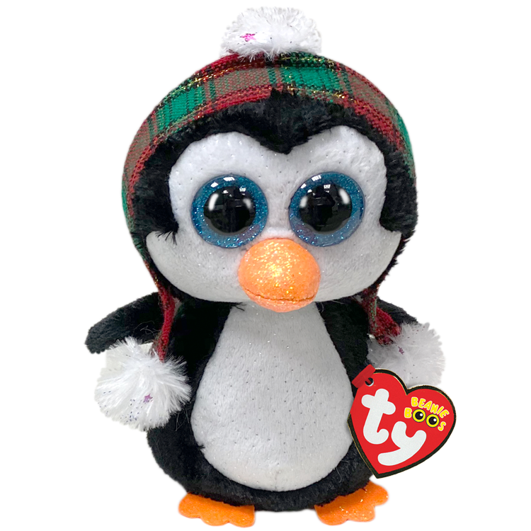 TY Pehmolelut Beanie Boos Pehmo Christmas Regular size 15 cm Cheer Penguin Pingviini joulu Lelukauppa Oulu Ideapark Verkkokauppa