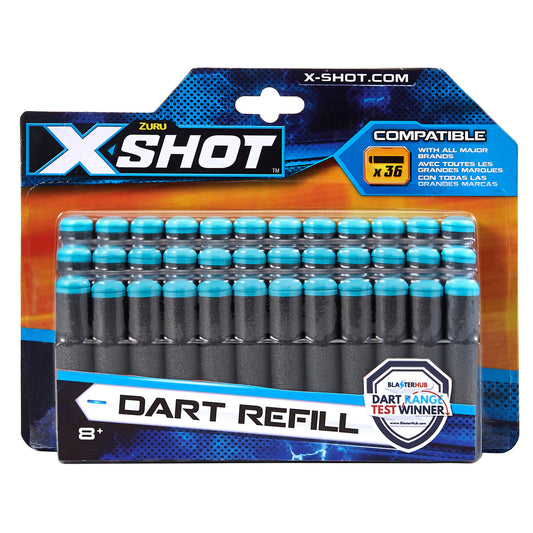 X-Shot excel 36 darts Refill -Pehmonuolien Lisäammukset